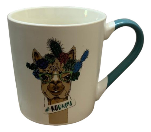 Tazas De Porcelana Llama #nodrama 310ml