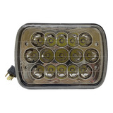 Faro Universal Rectangular 15 Led 5x7 Alta Y Baja H4 45w