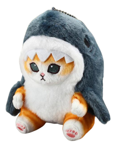 Peluche Gato Tiburón - Michi Disfraz Tiburón Kawaii 30cm