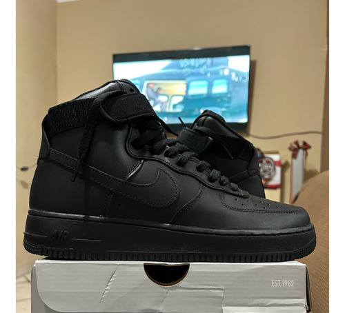 Air Forcé 1 High Negro Bota Talla 28cm