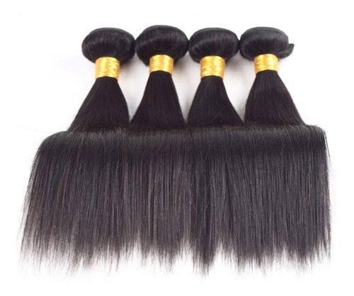 Aplique Cabelo Humano Natural Liso Na Tela 40cm/45cm - 250g