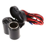 Carregador Celular P/ Moto Tomada 12v Usb Prova D Água