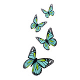 Mariposas Decorativas Color Turquesa Con Imán