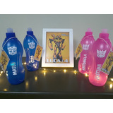 Souvenir Botellitas Personalizadas Transformers - Pack X 10