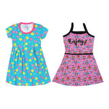 Kit 2 Vestido Infantil Feminino Menina Roupa Atacado