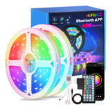 Tira De Luces Led App Bluetooth Control Rgb 40m (2x20m)