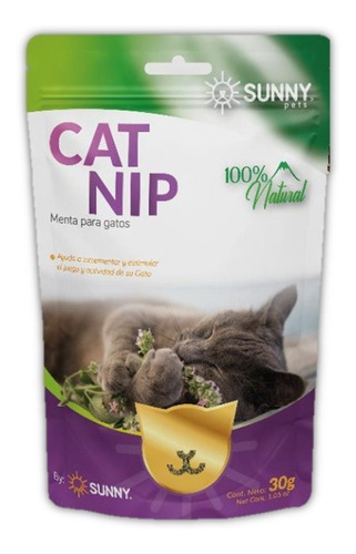 Catnip Atrayente Hierba Menta Para Gatos Cat Nip Sunny 30 G
