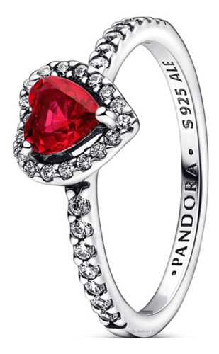 Anillo Pandora Corazón Brillante Rosa Elevado + Kit D Regalo