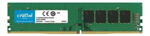 Memoria Ram Color Verde 4gb 1 Crucial Ct4g4dfs8266