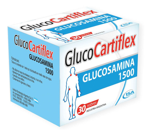 Glucocartiflex Antiartrósico Glucosamina 1500 X 30 Sobres