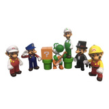 Set X10 Figuras Super Mario 3d World 12cm Alto