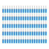 Conector Tipo Banana Macho, 100 Unidades, De Latón Niquelado