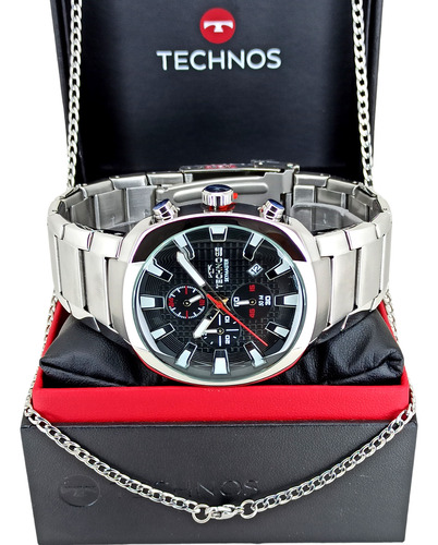 Relógio Masculino Technos Performance Skymaster Quadrado