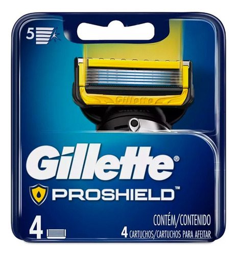 Gillette Repuestos 4 Cartuchos Afeitar Fusion 5 Proshield