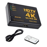 Switch Para Hdmi® 3 Entradas 1 Salida Hub Hdmi®  Selector 4k