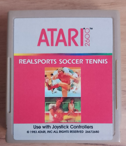 Cartucho Edu Atari 2600 Reacondicionado Futbol Tenis