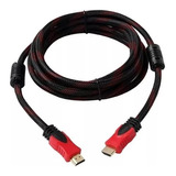 Cable Hdmi A Hdmi 5 Metros Cable Filtro Mallado Premium 4k 