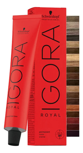 Kit Tintura Schwarzkopf Professional  Igora Royal Naturals Tom 7-0 Para Cabelo