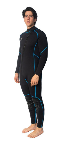 Traje De Neopreno Wetsuit Cuerpo Completo Negro Rayas Az 3mm