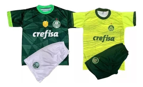 2 Kits Conjunto Infantil Do Palmeiras 