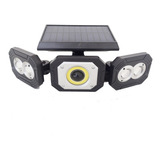 Luminária Solar Articulada Luz Led Refletor Dobrável Sensor 