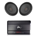 Paquete 2 Woofer Jbl 12+ Amplificador Clase D Db Drive