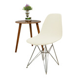 Kit 4 Capa De Cadeira Jantar Eiffel Eames Creme Superoferta