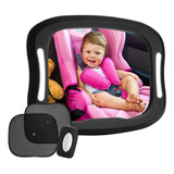 Fitnate Espejo Led Para Automóvil Para Bebé, Seguridad Para 