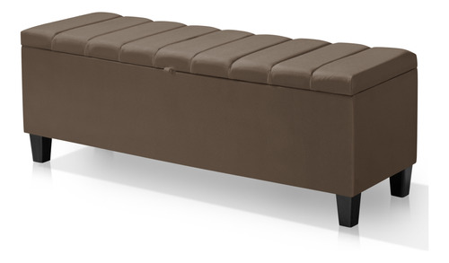 Recamier Bau Modulo Estofado Casal King 185cm Quarto