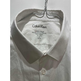 Camisa Calvin Klein Origina Importada Slim Fit Blanca S/m