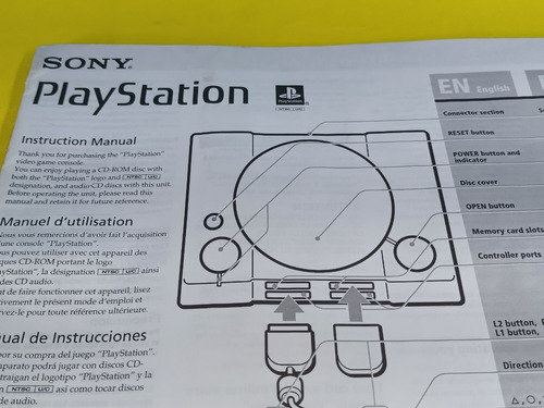 Manual Original Ps1 Modelo Scph-7501