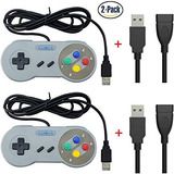 Exlene® Retro Pack 2 Usb Snes Super Nintendo Juego Gamepad J