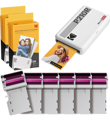 Impresora Kodak Mini 2 Retro Con 60 Films (blanco)