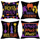 Fundas Decorativas De Almohada Hocus Pocus De Halloween...