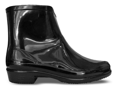 Botas De Lluvia Cortas Mujer Lisas Con Taco Proforce #6700