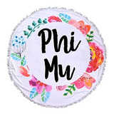 Sorority Shop Phi Mu - Toalla Con Flecos Manta