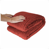 Cobertor Manta Mantinha Soft  Cama De Solteiro Canelada