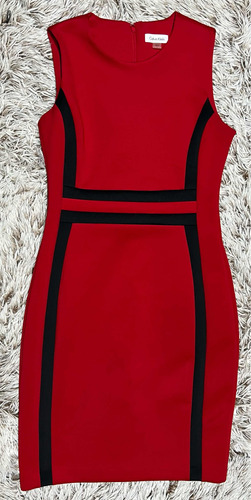 Vestido Casual Calvin Klein Rojo Para Mujer Talla 8/ M