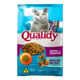 Ração Qualidy Premium Para Gatos Adultos Delícias Do Mar 1kg