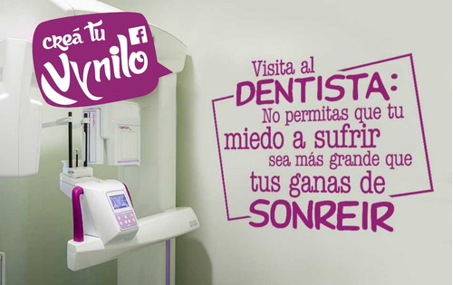Vinilos Decorativos Dentistas Odontología  Oficina 60 Cm N3