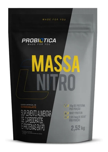 Massa Nitro 2,52 Kg Hipercalórico Probiótica