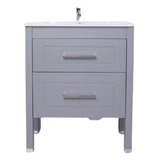 Mueble De Baño De Pie Jazz Bacha Loza 90x46 Gris - Campi