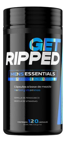 Vitaminas Para Hombre, Multivitamínico D 120caps. Get Ripped Sabor Sin Sabor