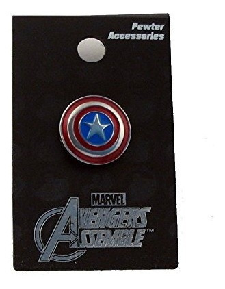 Pin De Solapa De Peltre De Color Marvel Capitán América