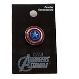 Pin De Solapa De Peltre De Color Marvel Capitán América