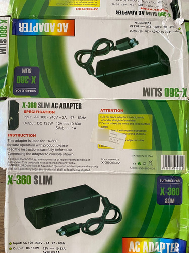 Fuente Xbox 360 Slim Alternativa 110-240v Sin Uso