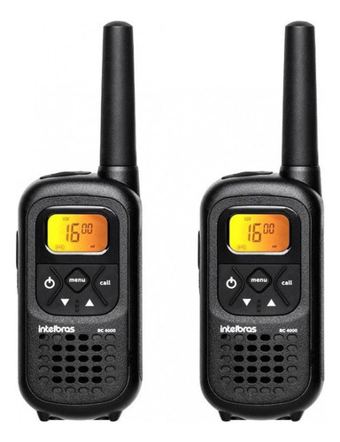 Rádio Comunicador Intelbras Rc4002 Walkie Talkie Preto