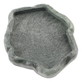 Resina Durable Reptil Rock Alimentos Y Agua Plato Comedero C