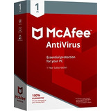 Mcafee Antivirus 2018 - 1 Pc Vieja Versión.