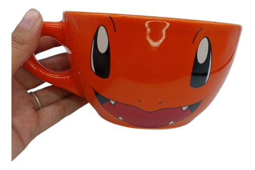 Tazon Taza De Charmander Naranja De Ceramica